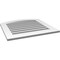 Ekena Millwork Arch Top Surface Mount PVC Gable Vent: Non-Functional, w/ 3-1/2"W x 1"P Standard Frame, 26"W x 42"H GVPAR26X4201SN - alternate 4